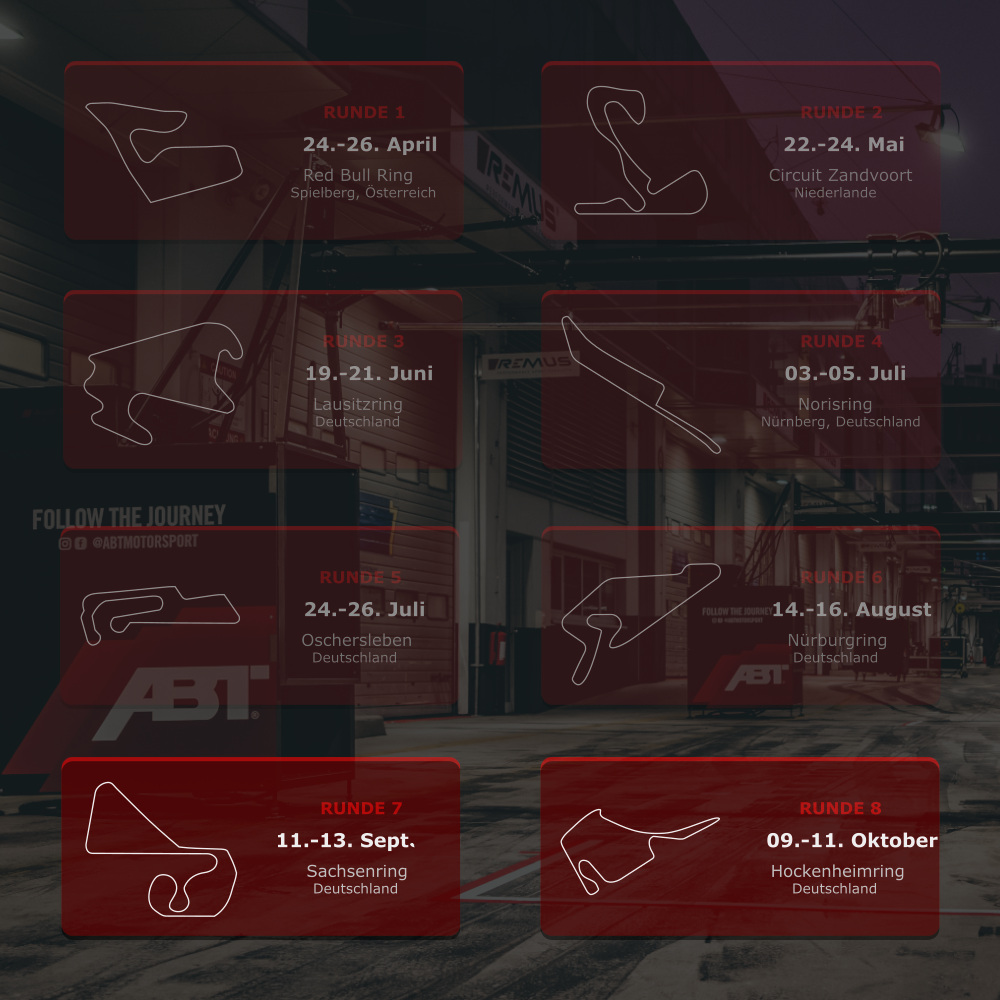 Rennkalender DTM 2026