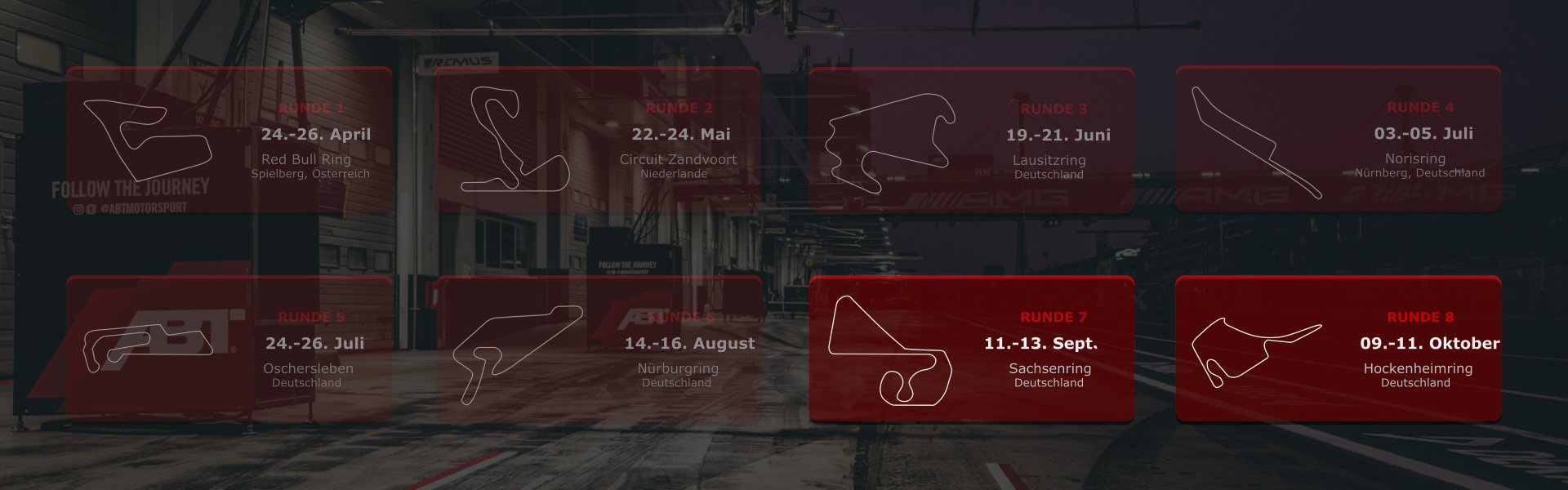 Rennkalender DTM 2026